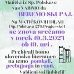 Beremo skupaj dne torek 19.3.2024 s KUD Matiček Spodnja Polskava