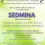Komedija SEDMINA v soboto, 2.8.2025 ob 21.00 uri pod kostanji na Sp.Polskavi – Spodnjepolskavsko poletje