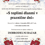 Vabljeni na koncert pevskih zborov OŠ Antona Ingoliča Spodnja Polskava z dobrodelnim bazarjem, v soboto, 2.12.2023 od 15.ure dalje